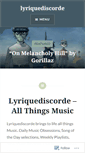 Mobile Screenshot of lyriquediscorde.com